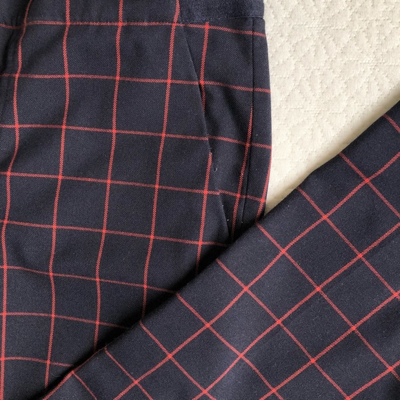 UNIQLO Navy check ankle pants - Picture 4 of 4